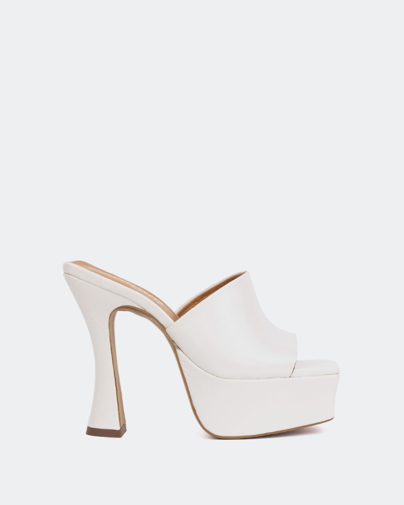 l'intervalle Weekend Blanc Cassé Cuir Blanc