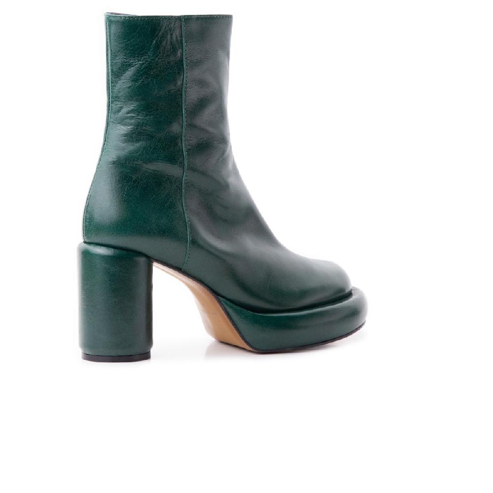 L'intervalle Weston Cuir Foncé Vert Vert