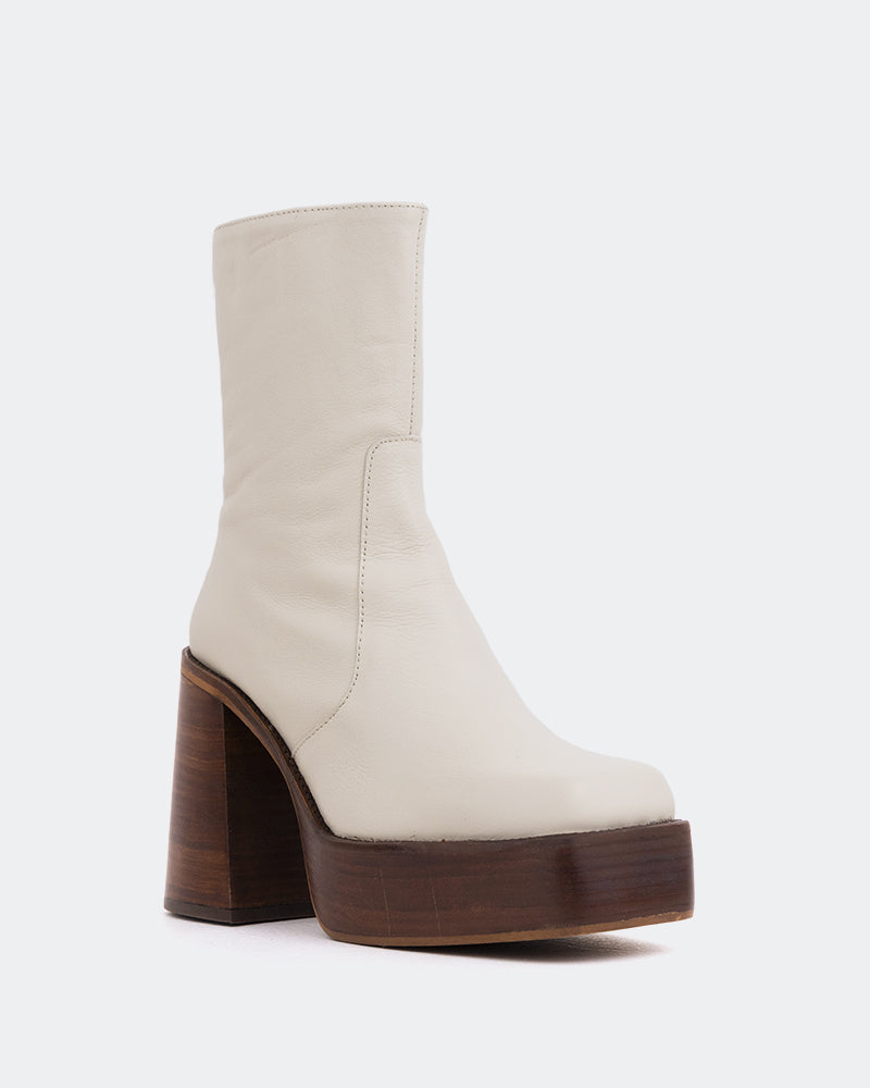 L'intervalle Wicked Blanc Cassé Cuir Blanc