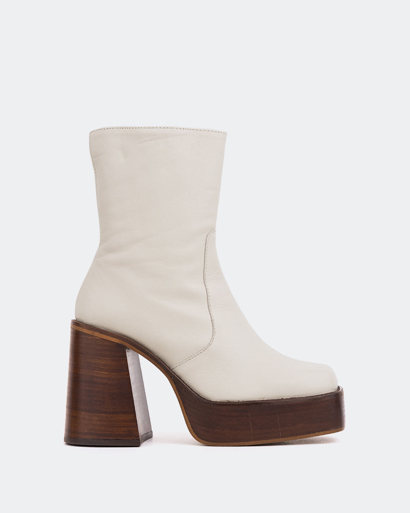 l'intervalle Wicked Blanc Cassé Cuir Blanc