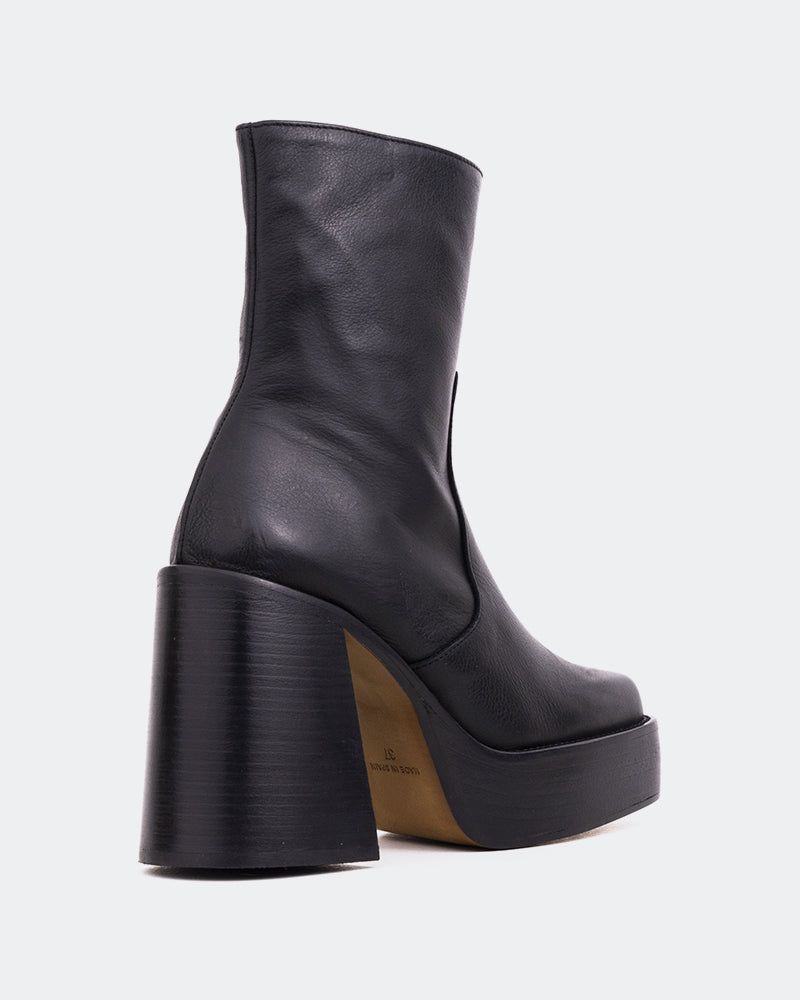 L'intervalle Wicked Noir Cuir Mat Noir