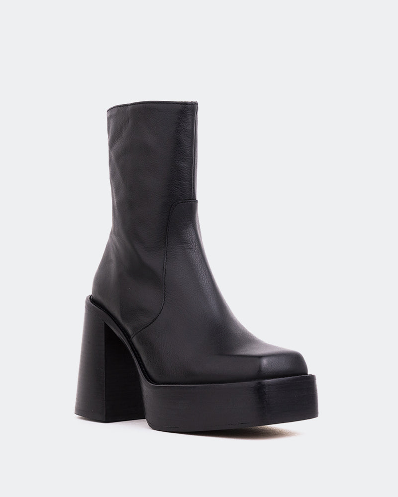 L'intervalle Wicked Noir Cuir Mat Noir