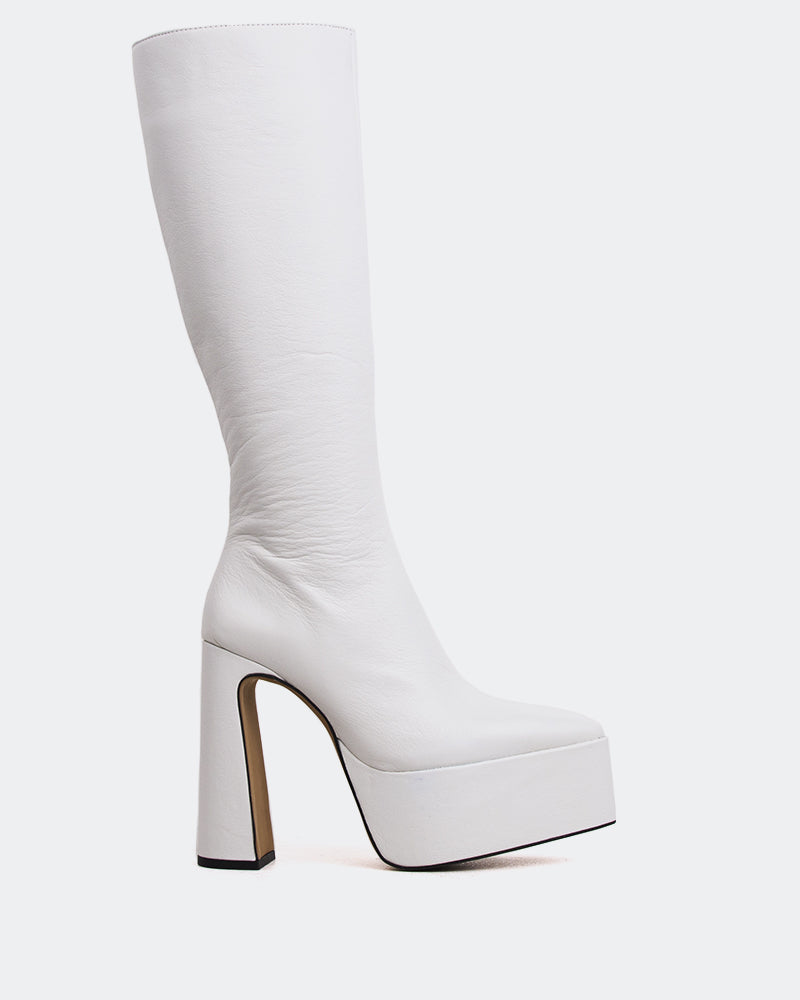 l'intervalle Yaroslav Blanc Cuir Blanc