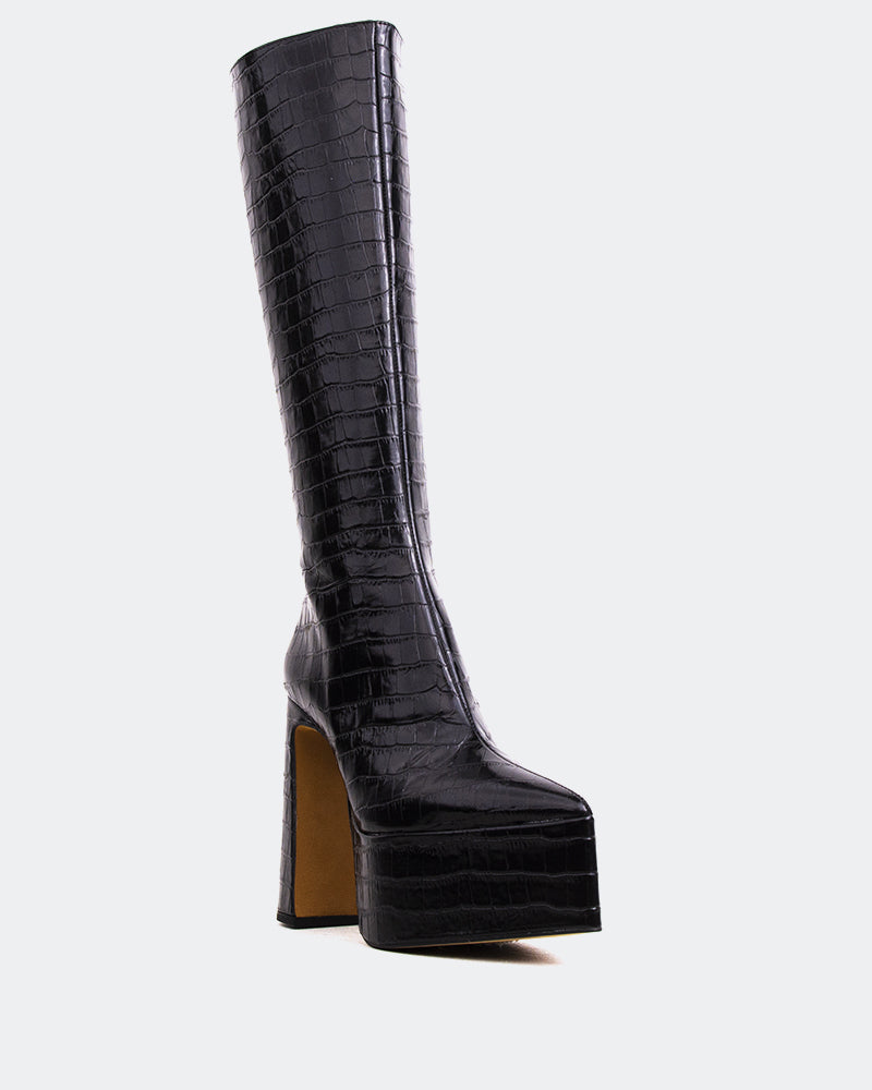 L'intervalle Yaroslav Noir Croco Noir