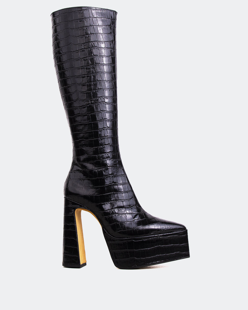 l'intervalle Yaroslav Noir Croco Noir