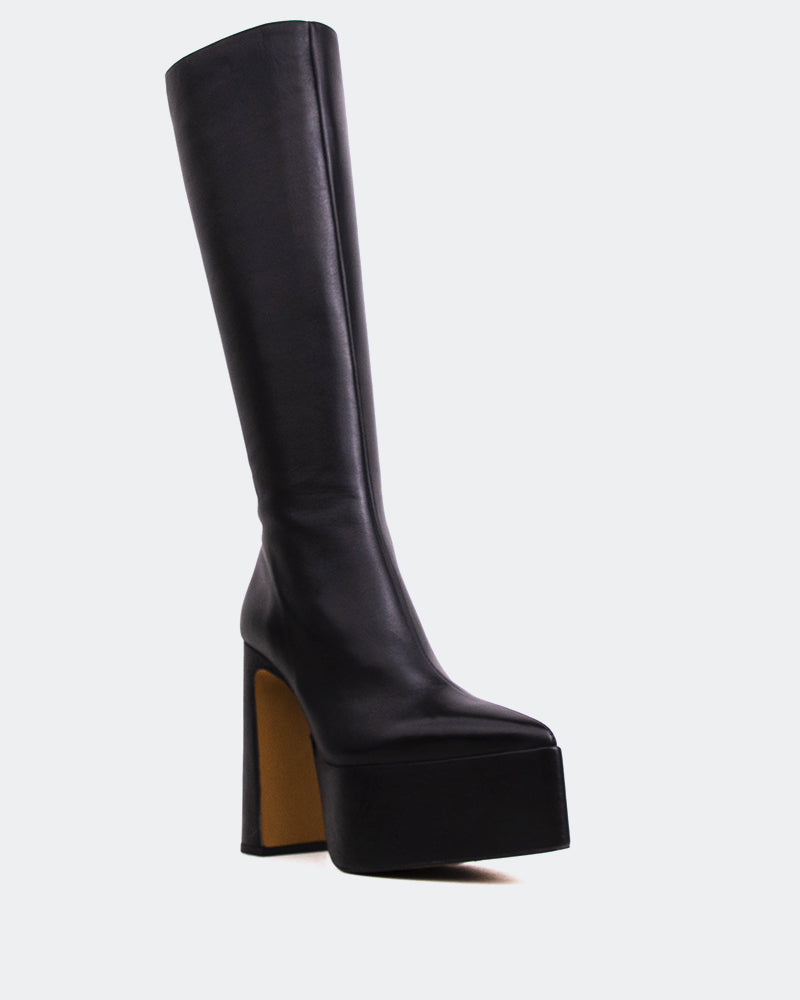 L'intervalle Yaroslav Noir Cuir Noir