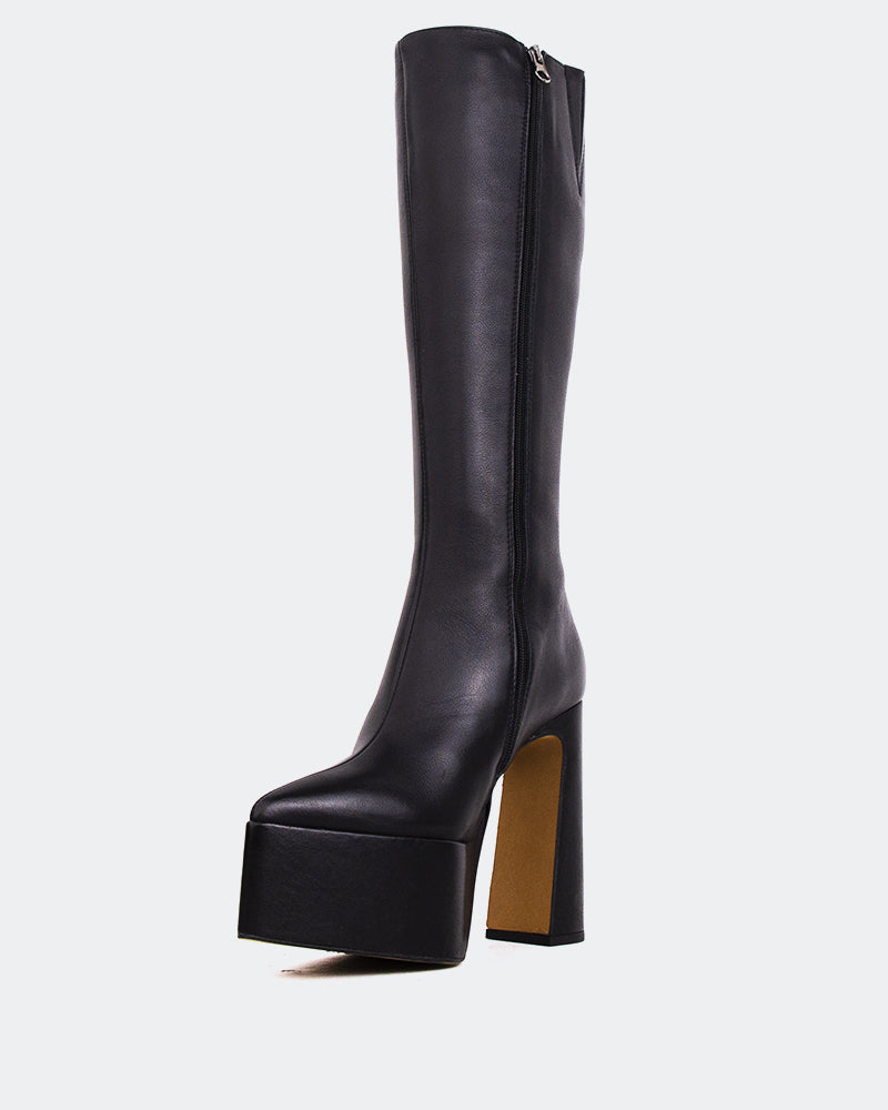 L'intervalle Yaroslav Noir Cuir Noir