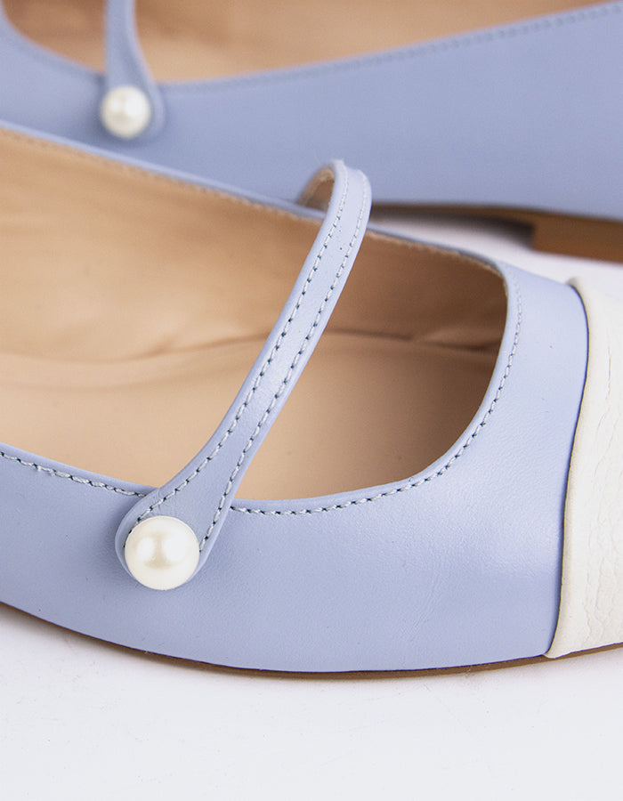L'intervalle Yarrow Off WhtBleu Leather Bleu