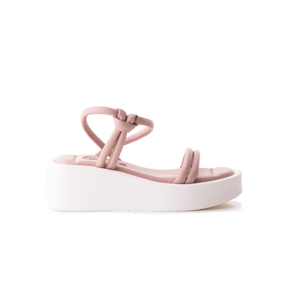 l'intervalle Yumiko Rose Cuir Rose