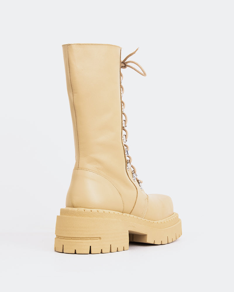 L'intervalle Zafiro Cuir Crème Chameau