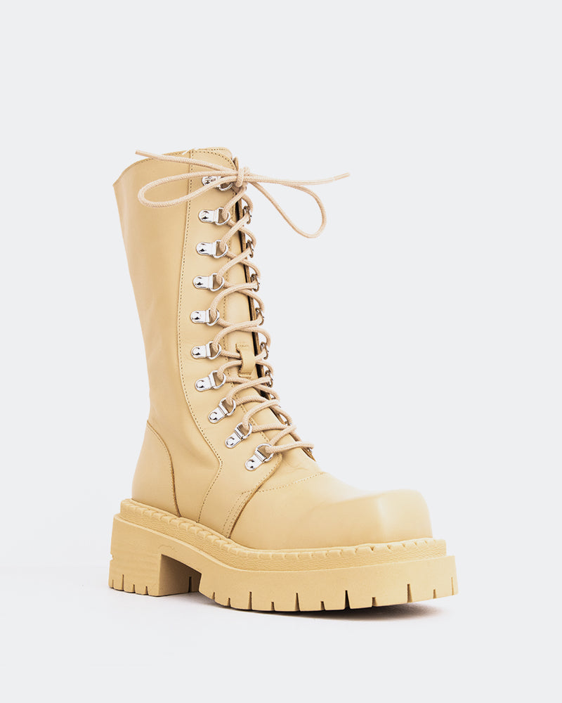 L'intervalle Zafiro Cuir Crème Chameau