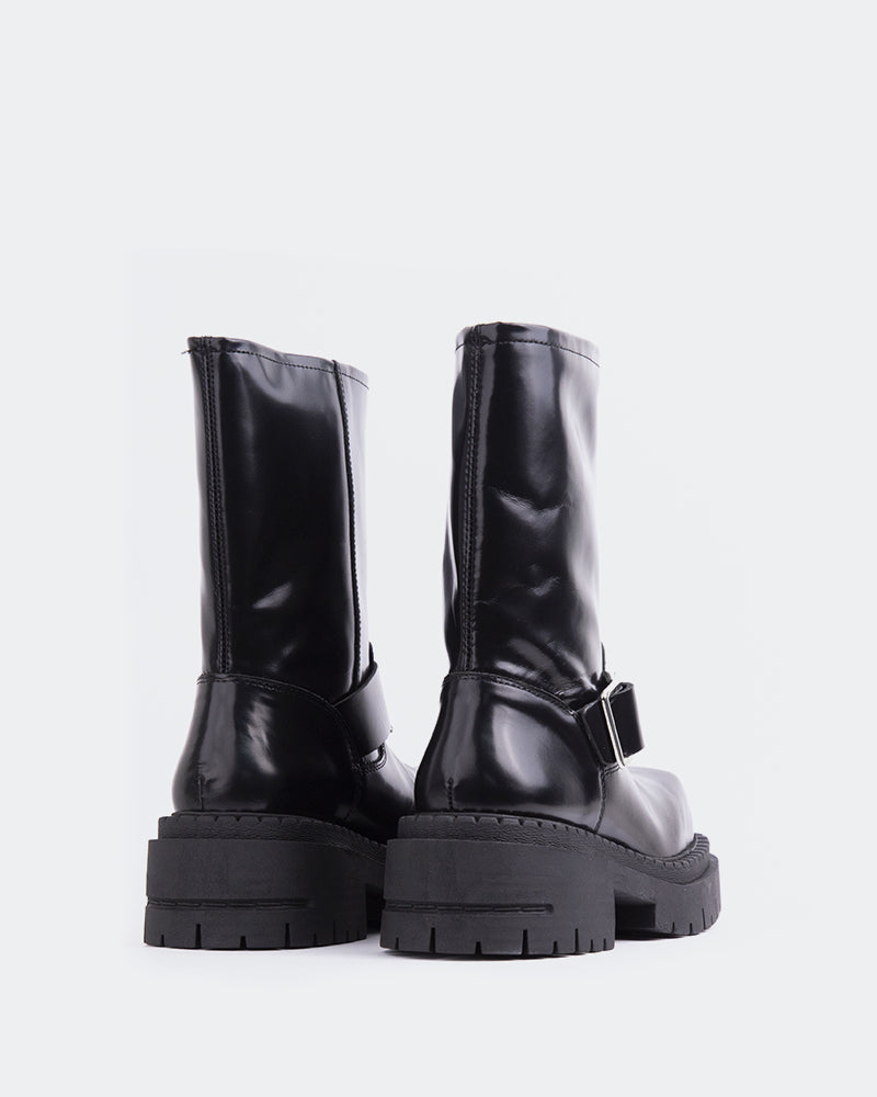 L'intervalle Zaka Noir Cuir Noir