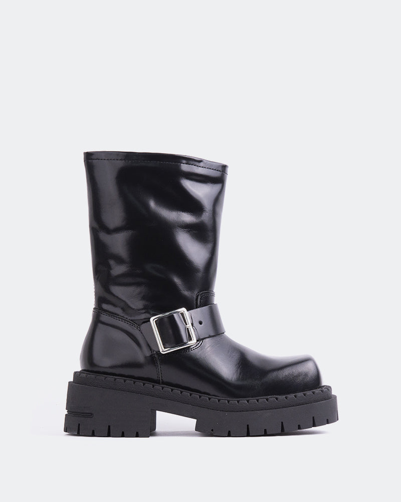 l'intervalle Zaka Noir Cuir Noir