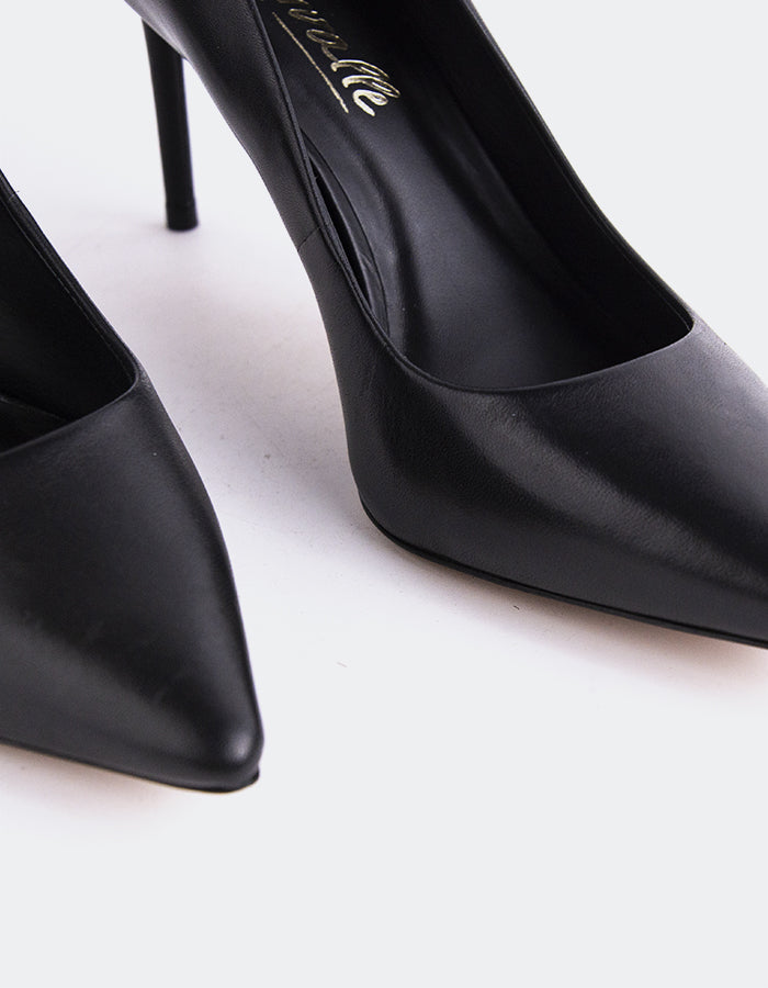 L'intervalle Zinnia Noir Cuir Noir