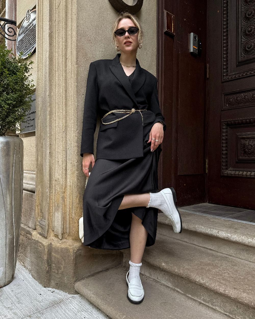 L'intervalle Lettine Blanc Cassé Cuir Naplack Blanc