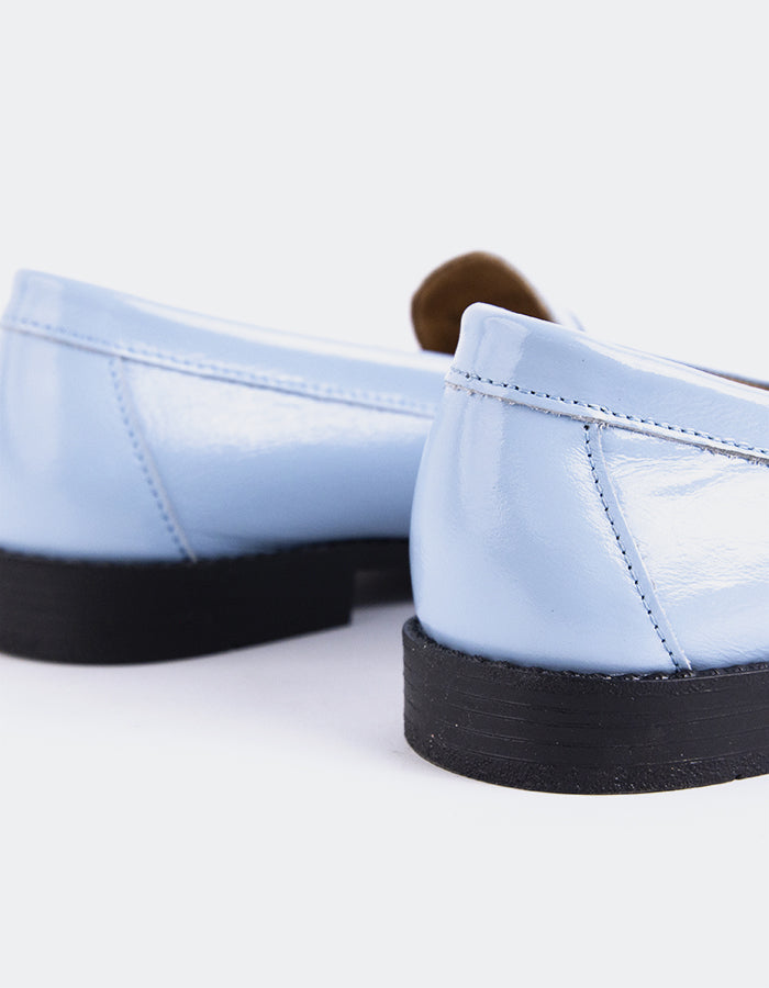 L'intervalle Lettine Pâle Bleu Naplack Leather Bleu