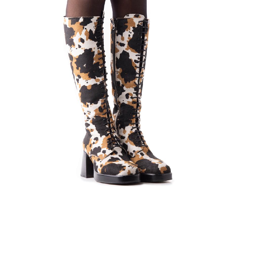 L'intervalle Mainz Multi-couleurs Vache Poney Imprimé Animal