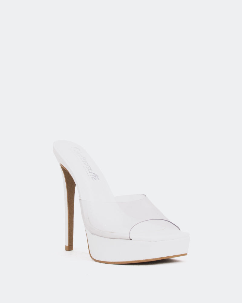 L'intervalle Meredith Blanc Clair/Vinyle Blanc Blanc