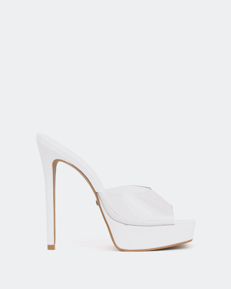 L'intervalle Meredith Blanc Clair/Vinyle Blanc Blanc