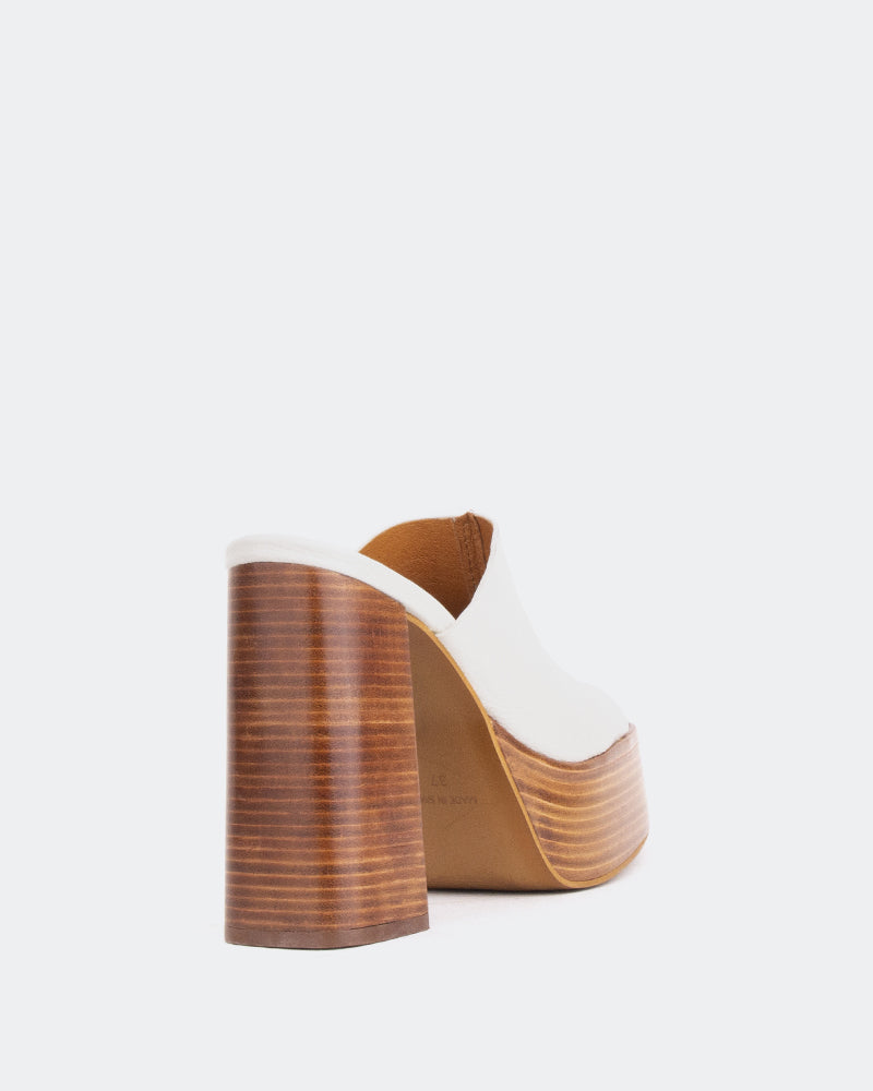 L'intervalle Overboard Blanc Cassé Cuir/Cuir Blanc Cassé Blanc