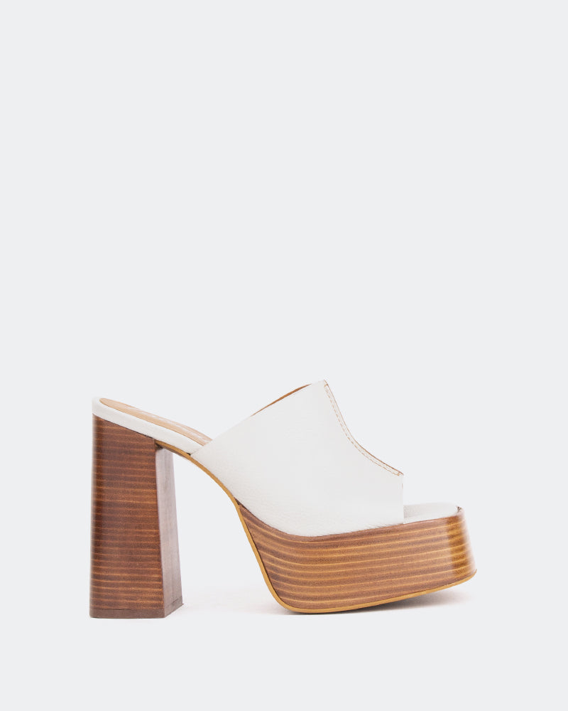 l'intervalle Overboard Blanc Cassé Cuir/Cuir Blanc Cassé Blanc