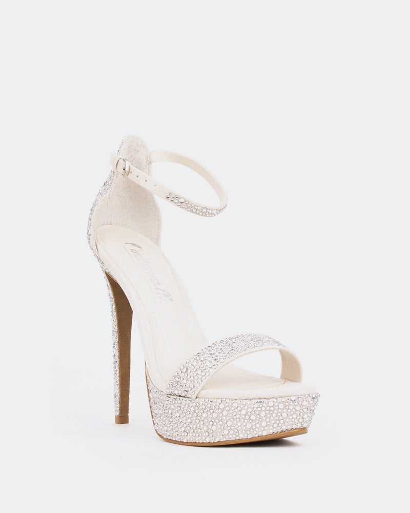 L'intervalle Rinna Blanc Cassé Suède /Suède Blanc Cassé Blanc