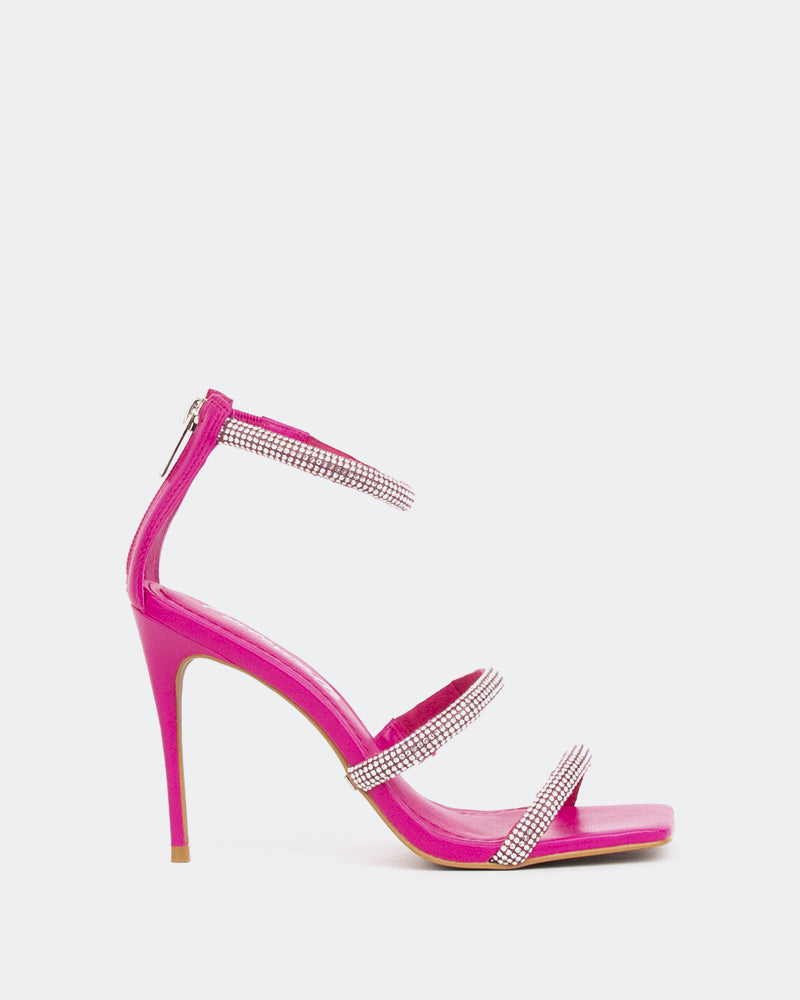 l'intervalle Shamari cuir Fucshia/Cuir Fucshia Rose