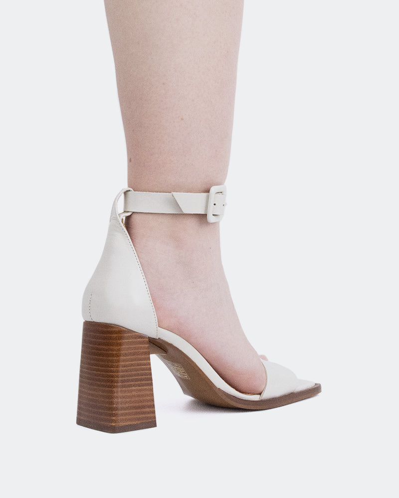 L'intervalle Vertigo Blanc Cassé Cuir/Cuir Blanc Cassé Blanc