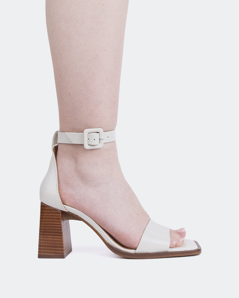 l'intervalle Vertigo Blanc Cassé Cuir/Cuir Blanc Cassé Blanc