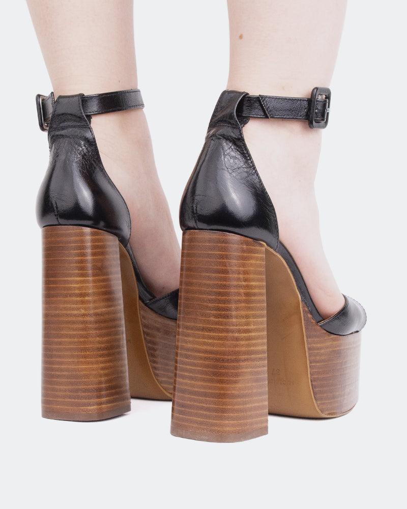 L'intervalle Walton Noir Brun Leathear/Cuir Noir Brun Noir