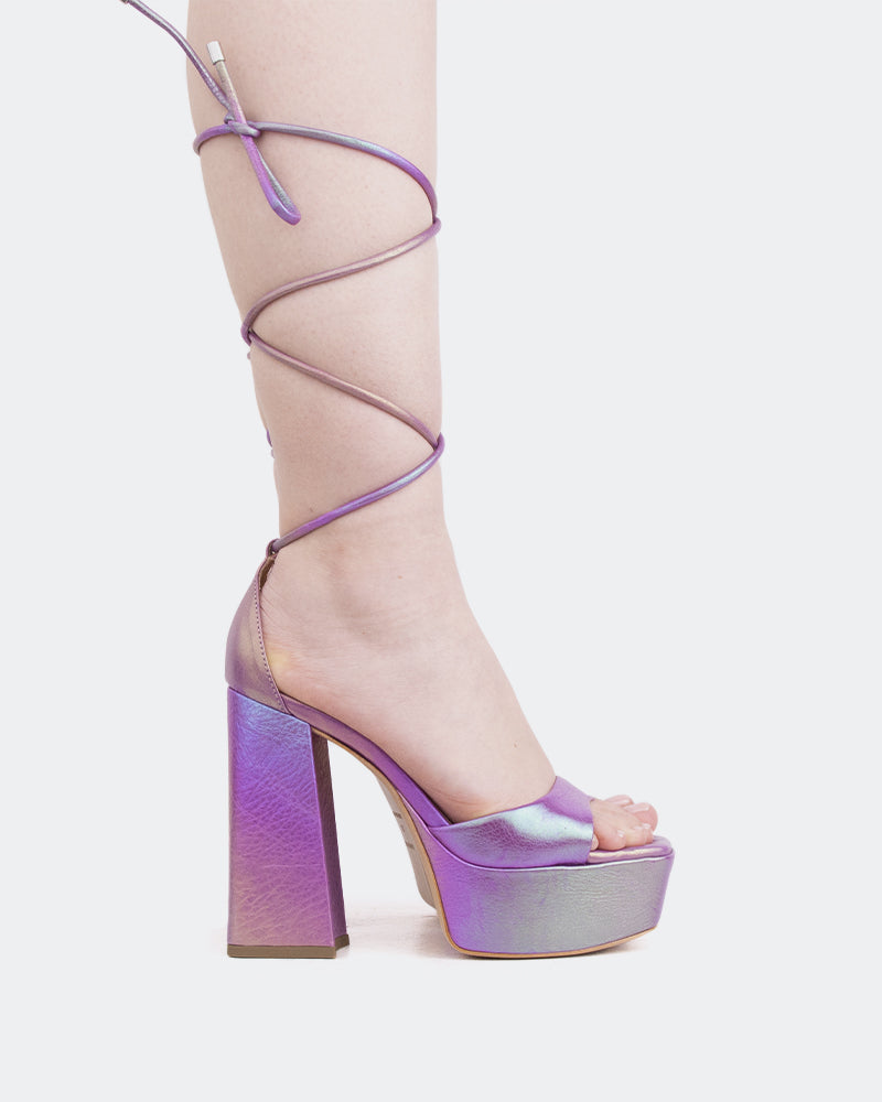 l'intervalle XenonCuir de vachette Rainbow Leather/Cuir Arc en ciel Mauve