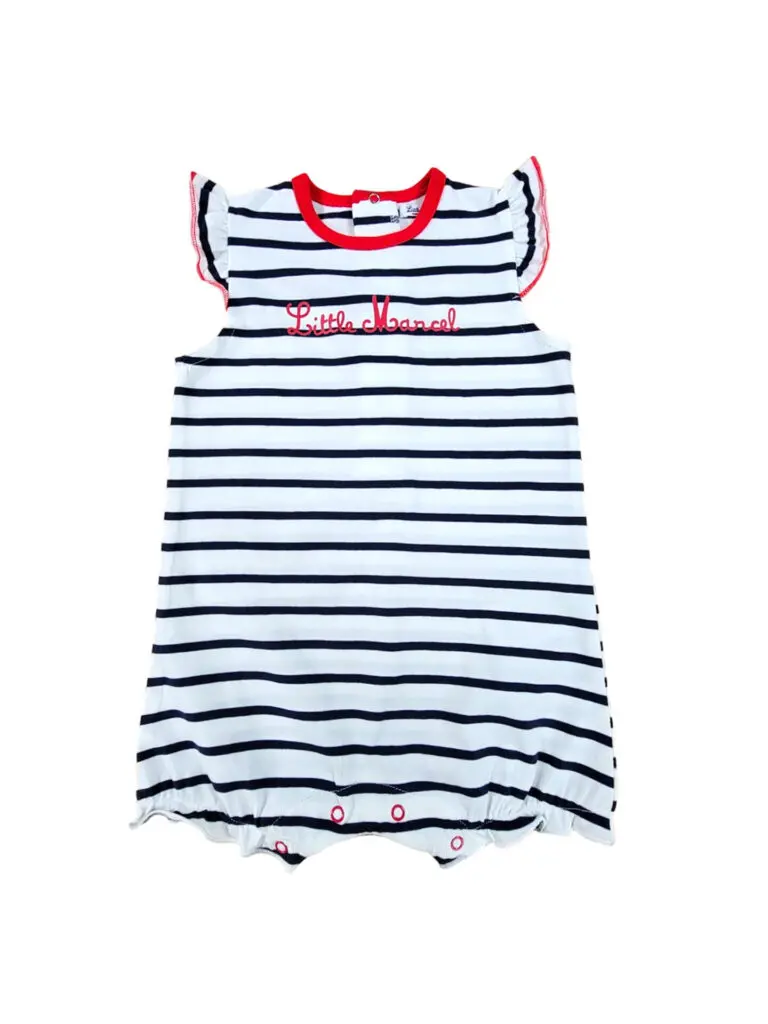little marcel Barboteuse Bébé fille Marin bleu-marine