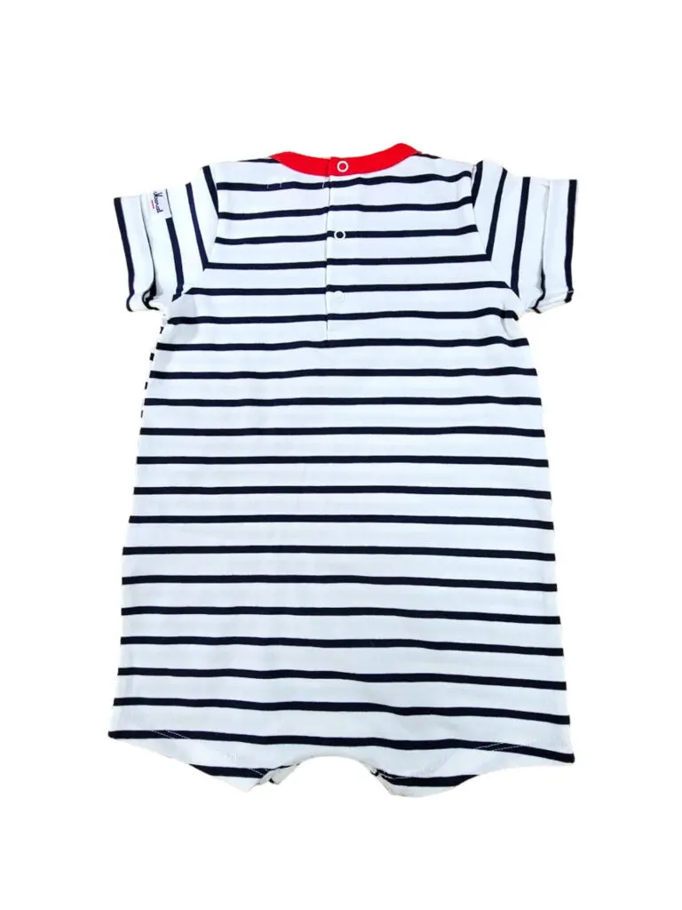 Little Marcel Barboteuse Bébé Garçon Marin Bleu-marine