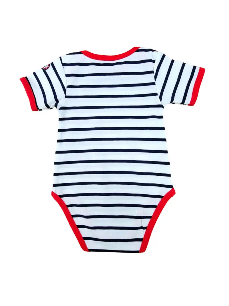 Little Marcel Body Manches Courtes Bébé Marin Bleu-Marine