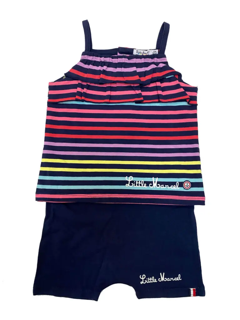 little marcel Ensemble débardeur/short bébé fille Navy