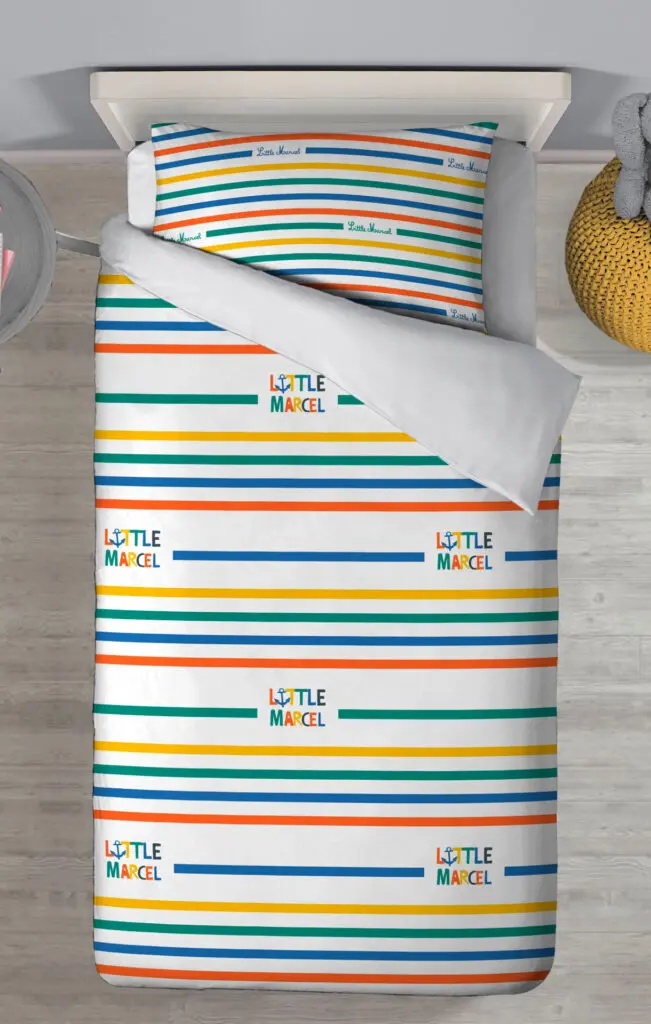 Little Marcel HOUSSE DE COUETTE 140×200 Cm COTON LITTLE MARIN MULTI