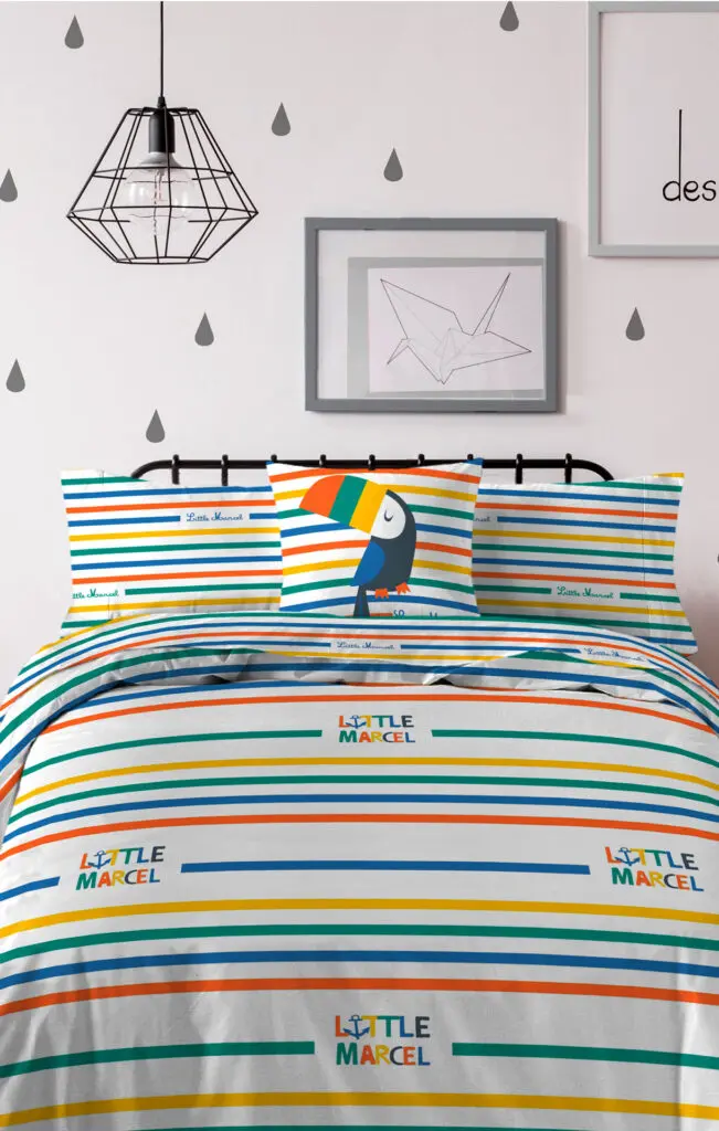 Little Marcel HOUSSE DE COUETTE 140×200 Cm COTON LITTLE MARIN MULTI