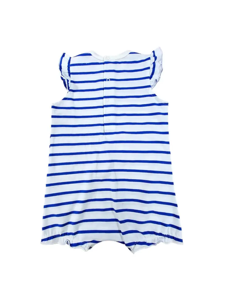 Little Marcel Barboteuse Bébé Fille Marin Bleu