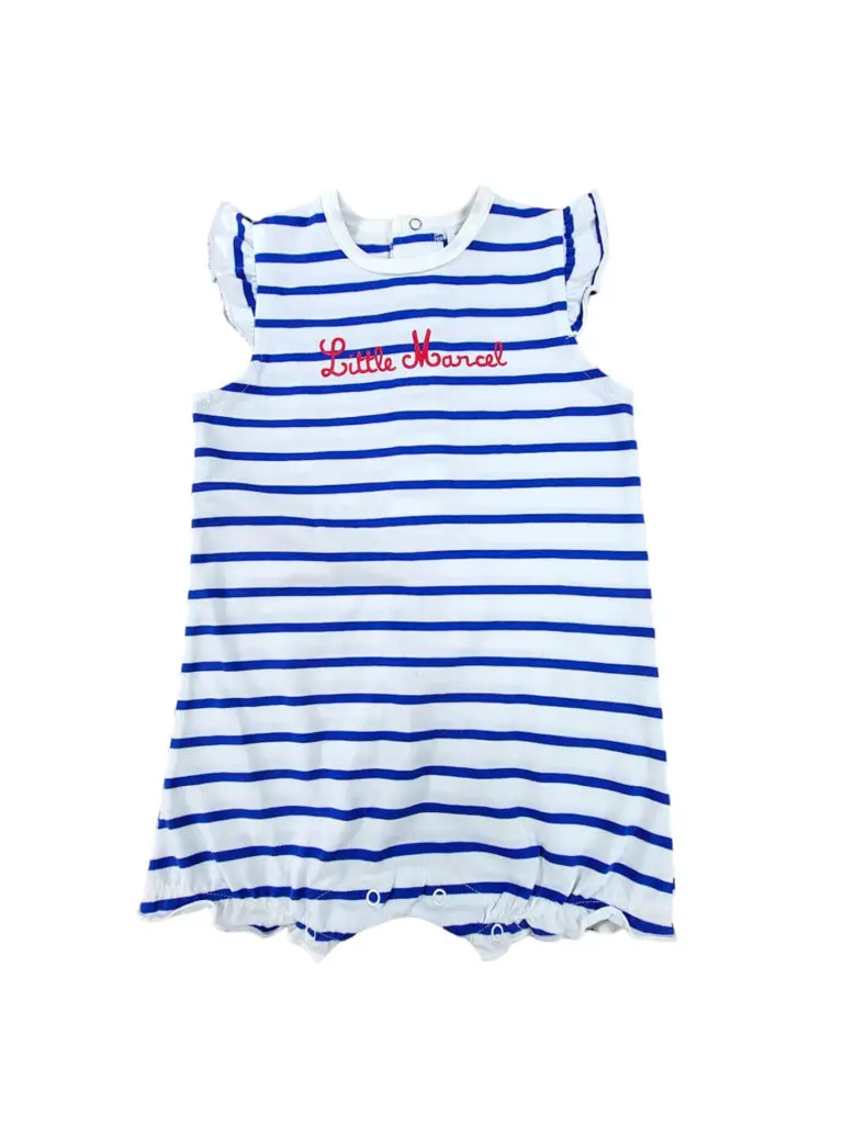 little marcel Barboteuse Bébé fille Marin Bleu