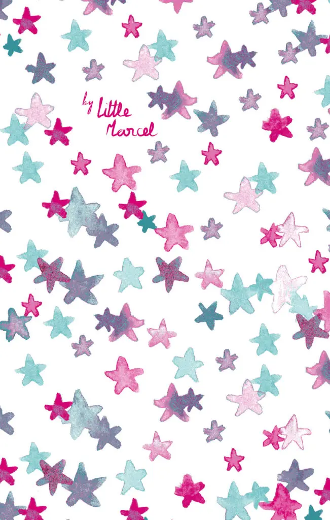 Little Marcel DRAP PLAT COTON ETOILES SB ROSE