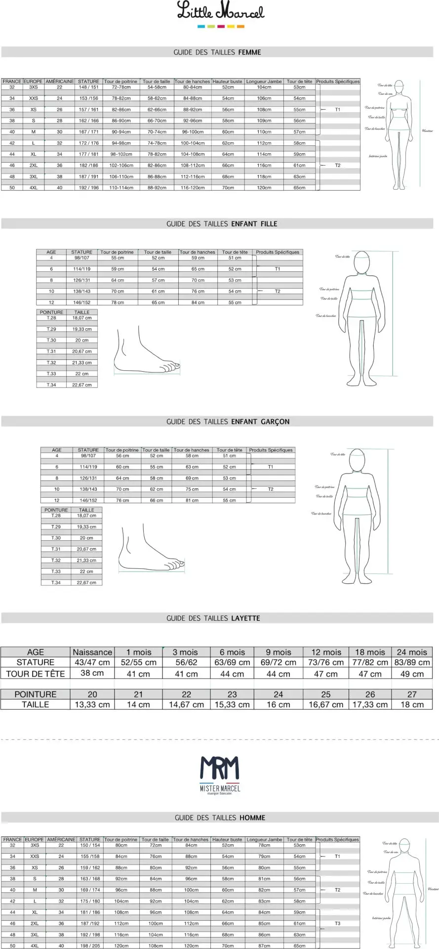 little marcel Gants Rayé Garçon