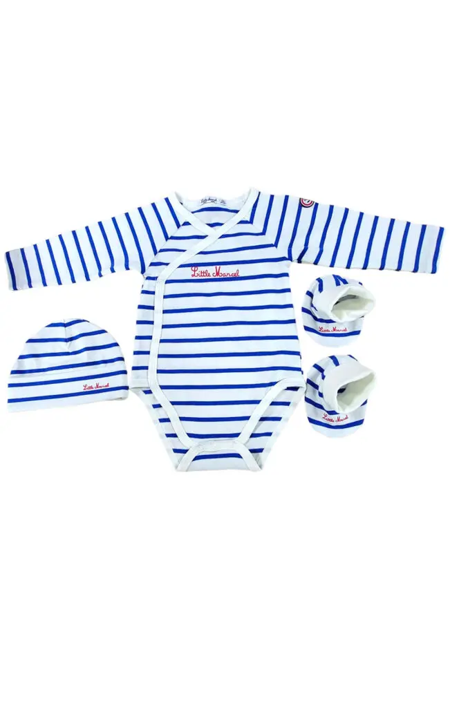 little marcel Kit naissance Bébé Marin Bleu