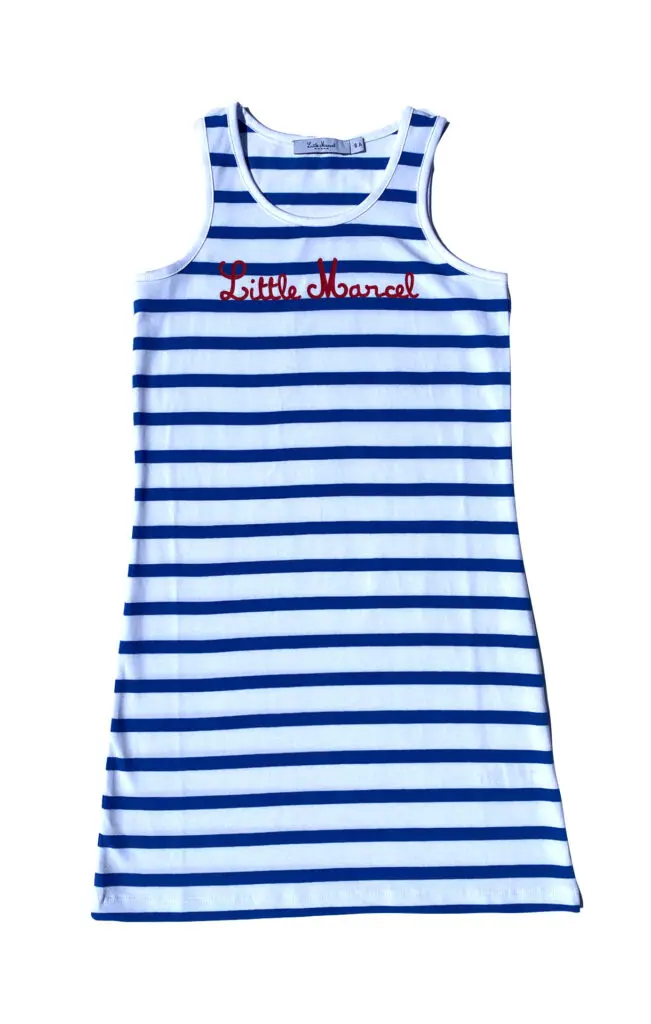 Little Marcel Robe Enfant Fille REFERA BLANC BLEU