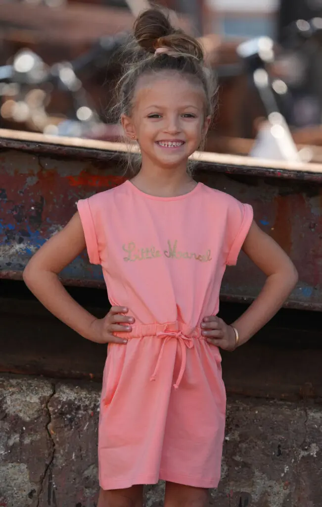 Little Marcel Robe Enfant RIMI UNI ROSE