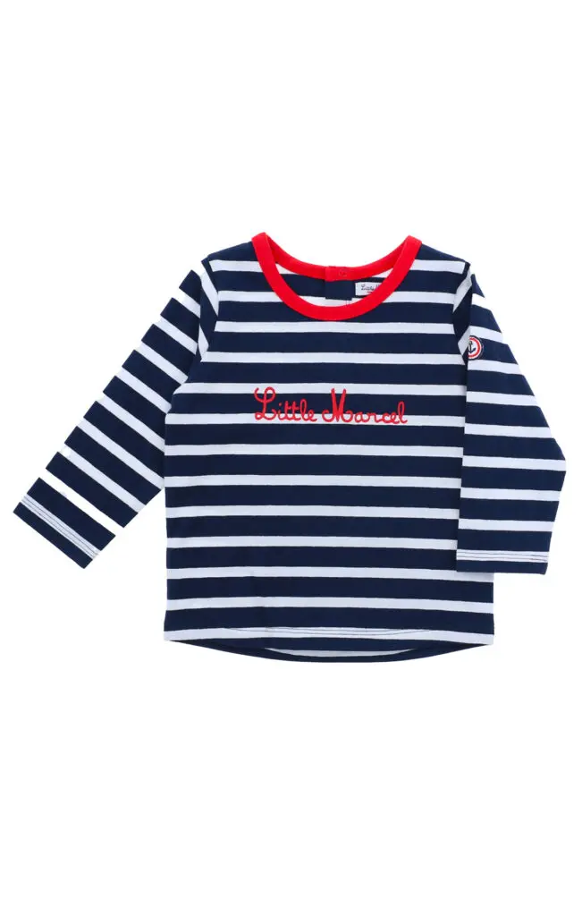 little marcel T-shirt Manches Longues Bébé Rayé
