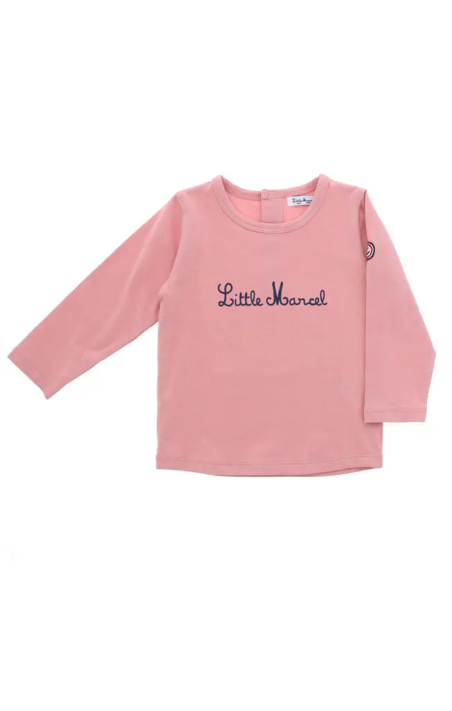 little marcel T-shirt Manches Longues Bébé Rose