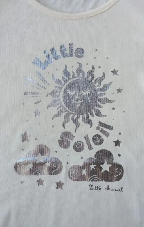 Little Marcel T-shirt Mc Fille ELIA ECRU