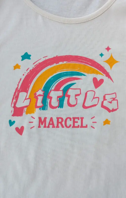 Little Marcel T-shirt Mc Fille THIDIA ECRU
