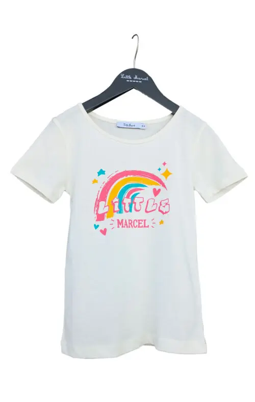 little marcel T-shirt mc Fille THIDIA ECRU