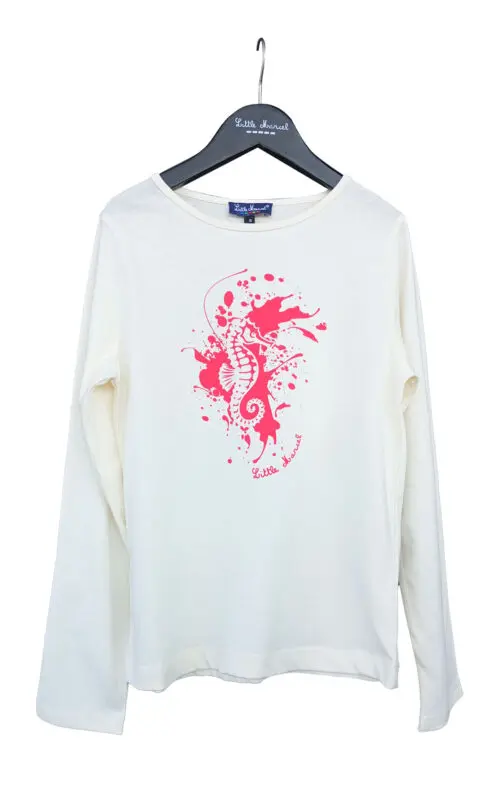 little marcel T-shirt ml Fille AIDEN ECRU